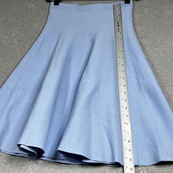 Jonathan Simkhai Skirt Womens Size Small Light Blue Knee Length Rayon Nylon - Picture 5 of 9